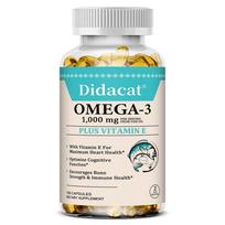 Omega-3 1000 Mg Per Serving From Fish Oil, Dietary Supplement, 120 Capsules Per Bottle 120 Capsules