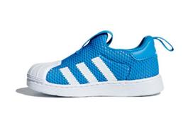 Adidas Originals Superstar Collection 360 I Breathable Low top Toddler Shoes Blue White Infant And Toddler B37252 20