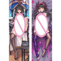 Pasimatymas gyvai Tokisaki Kurumi Dakimakura viso kūno pagalvės užvalkalas, apkabinamas pagalvės užvalkalas iš dviejų pusių, spausdintas Otaku pagalvės užvalkalas A 40x120cm Peachskin