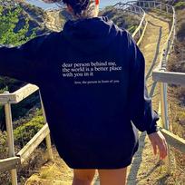 Unisex HoodieBrangus žmogus už manęs Hoodie Juokingas, brangus žmogus už manęs Teigiamos citatos Estetinis megztinis Madingi unisextal Health Be Kind Hoodies L