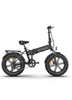 ENGWE EP-2PRO 250W Galingas variklis 48V 13AH Ličio baterija Elektrinis dviratis 20*4 colių storos padangos Suaugusiųjų sulankstomas elektrinis dviratis EP-2PRO  black