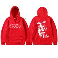 Rapper Mf Doom Double Sided Printed Hoodie Men Women Fashion Oversized Sweatshirt Male Vintage Fleece Cotton Pullover Hoodies S