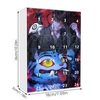 Kpop Demonų medžiotojai Advento kalendorius K Pop Demonų medžiotojai Rumi Mira Zoey Tigras Kalėdų atgalinio skaičiavimo Advento kalendorius Dovana 24 dienos black