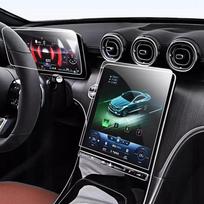 Skirta Mercedes Benz C klasės W206 Automobilio navigacijos ekrano grūdinto stiklo ekrano apsauga Automobilio interjero aksesuarai juoda