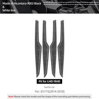 Pagaminta iš Alcantara BMW X5 F15 X6 F16 Automobilio Interjero Durų Skydelio Apdailos Juostelės Performance Lipdukai 4vnt Tiuningas Dekoro Aksesuarai Orange F16 gray