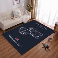 Silverstone grandinės dizaino kilimas Tinka naudoti kaip neslystantis žaidimų kilimėlis svetainės ir miegamojo sofoms 40x60cm( 15x23in )