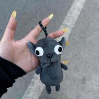 Funny Chihuahua Puppy Plush Pendant Ugly And Cute Creative Dog Plush Toy Backpack Abstract Plush Keychain Gift Plush Pet Toys juoda