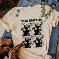 the Smiths marškinėliai mergaitei Vintage Digital grafika Universitetas harajuku Y2k t-shirt 2000-ųjų Y2k kawaii 80-ųjų korėjietiški drabužiai Gotika S