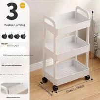Small Cart Storage Rack For Kitchen, Floor Standing, Bedroom, Multi-Layer Baby Snack Mobile Bathroom Toilet Organizer Storage Rack 3-layer balta