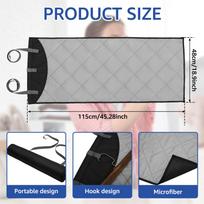Over The Door Ironing Board Vertical Clothes Steamer Pad  Heat Resistant Clothing Care Pad for Handheld Steamer 45.27×18.89 inch