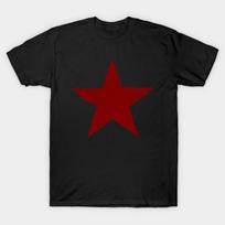 Men Black Print T-shirt Grunge Star No-Cut Transfer Paper Print Cotton Tshirt 4XL juoda