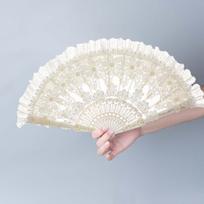 Nėrinių Sulankstomas Rankinis Vėduoklė Sulankstoma Balta Nėrinių Vėduoklė Retro Rankinė Vėduoklė Elegantiška Rankinė Vėduoklė Nuotraukoms, Namams, Vestuvėms white