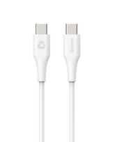 Kabelis Estuff Infinite ES604070, 2 x USB Type C, 100 cm, balta sp.