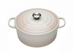 Le Creuset Signature Roaster round 22cm Meringue creme (21177227164430)