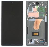 LCD ekranas Samsung S918 S23 Ultra 5G su jutikliniu ekranu ir rėmeliu Phantom žalias OLED (tikras dydis)