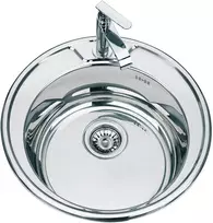 Nerūdijančio plieno plautuvė D4949UA 0.8mm su sifonu