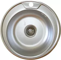 Nerūdijančio plieno plautuvė D4949UA 0.6mm DEKOR su sifonu