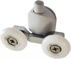 Ratukas dušo kabinos durims plastikinis apatinis 23mm dvigubas