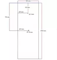Dušo kabinos galinis stiklas juodas veidrodinis 841x1825 mm 5.32
