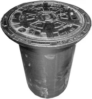 Dangtis ketaus DN425 40t be grotelių