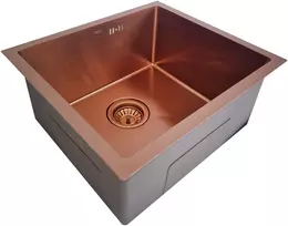 Nerūdijančio plieno plautuvė D4843H BRONZE su sifonu 1.0