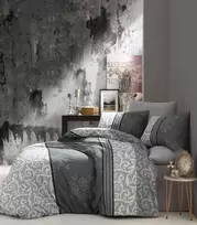Riposo Renforce medvilnės patalynės komplektas Natura Pilkas 200x220 cm