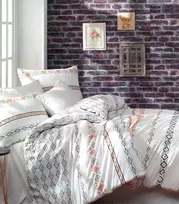 Riposo Renforce medvilnės patalynės komplektas Etnico 200x220 cm