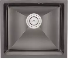 Nerūdijančio plieno plautuvė D5843HT Juodas su sifonu 1.0 mm