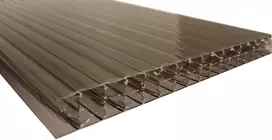 Polikarbonatas 16mm pilkas