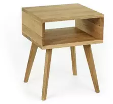 DANISH SIMPLE 40cm Ąžuolinė spintelė prie lovos : Apdaila - Be apdailos