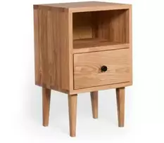 RETRO 35cm Ąžuolinė spintelė prie lovos : Apdaila - Aliejuota bespalviu linų sėmenų aliejumi