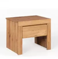 HENRI WILD OAK 50cm Ąžuolinė spintelė prie lovos : Apdaila - Aliejuota bespalviu linų sėmenų aliejumi