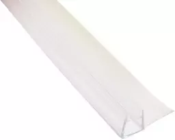 Tarpinė F formos 6mm 2.0m plastikinė dušo kabinos durims