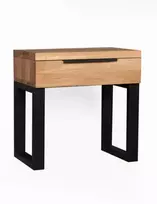 HUGO R 60cm Ąžuolinė spintelė : Apdaila - Aliejuota bespalviu linų sėmenų aliejumi