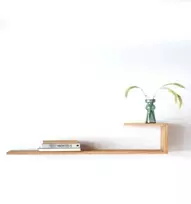 LITE (80x20x20cm) ąžuolinė sieninė lentyna : Apdaila - Aliejuota bespalviu linų sėmenų aliejumi
