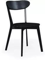 ISKU Juodas WOODEN kėdė