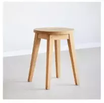 STOOL ąžuolinė taburetė : Apdaila - Be apdailos