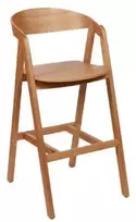 ALDO WOODEN (71cm) ąžuolinė baro kėdė : Apdaila - Aliejuota bespalviu linų sėmenų aliejumi