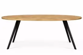 TORI OVAL 160x100 ovalus ąžuolinis stalas : Apdaila - Be apdailos
