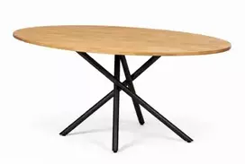 SPYDER ELIPSE 140x90 ąžuolinis stalas : Apdaila - Be apdailos