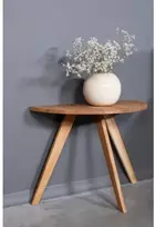 MOON OAKY 70 ąžuolinis šoninis staliukas : Apdaila - Aliejuota bespalviu linų sėmenų aliejumi, Aukštis - 48cm