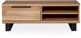 HUGO R 120cm Ąžuolinis TV staliukas : Apdaila - Aliejuota bespalviu linų sėmenų aliejumi