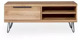 HUGO EASY 120cm Ąžuolinis TV staliukas : Apdaila - Be apdailos