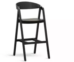 ALDO Juodas WOODEN (63cm) ąžuolinė pusbario kėdė
