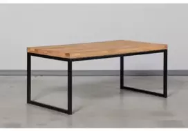 SELECT 110X60 ąžuolinis žurnalinis staliukas juodos kojos : Apdaila - Aliejuota bespalviu linų sėmenų aliejumi, Stalviršio briauna - 2+2 cm