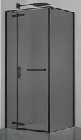 Dušo kabina PRESTIGE 90x90 juoda/pilka be pado