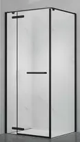 Dušo kabina PRESTIGE 120x90 juoda/skaidri be pado