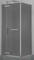Dušo kabina PRESTIGE 120x90 chrom/pilka be pado