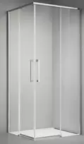 Dušo kabina ELEGANCE 90x90 chrom/skaidri be pado