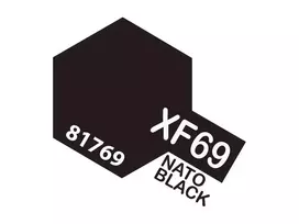 Tamiya XF-69 NATO juoda akriliniai dažai 10 ml